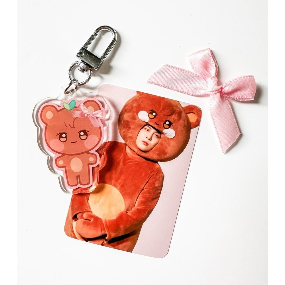 JONGHO Jjongbear Aniteez Ateez Bias Keychain Kpop Bias